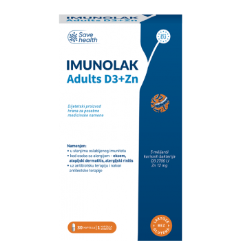 IMUNOLAK ADULTS D3 + ZN kapsule, 30kom