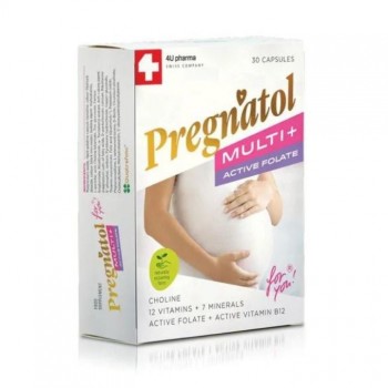 PREGNATOL MULTI+ activ folat kapsule, 30kom PREGNATOL MULTI+ activ folat kapsule, 30kom