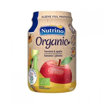 NUTRINO ORGANSKA KAŠICA OD BANANE I JABUKE, 190g