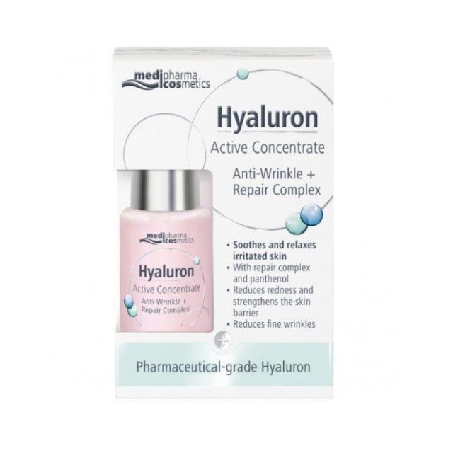MEDIPHARMA HYALURON aktivni koncentrat protiv bora+obnova oštećenu kožu, 13ml MEDIPHARMA HYALURON aktivni koncentrat protiv bora+obnova oštećenu kožu, 13ml