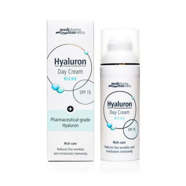 MEDIPHARMA HYALURON bogata dnevna krema SPF15, 50ml