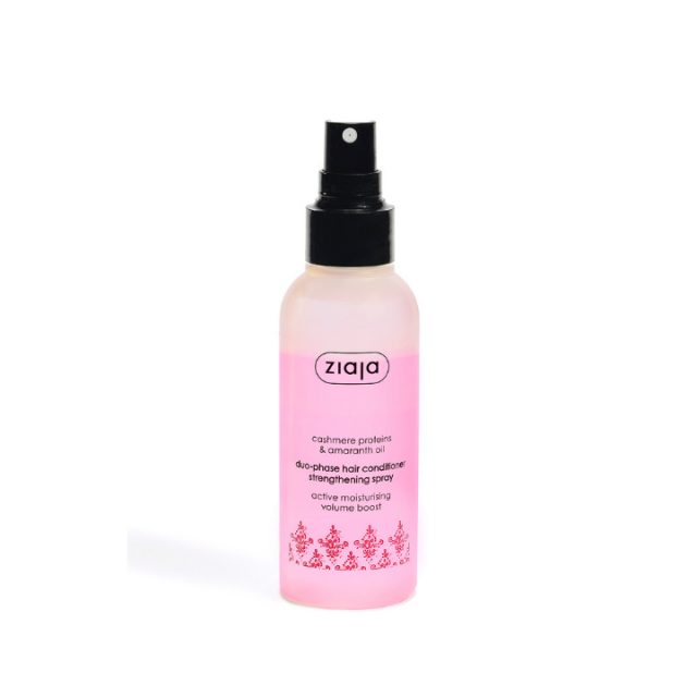 ZIAJA PROTEINI KAŠMIRA & AMARANT ULJE DVOFAZNI REGENERATOR ZA KOSU U SPREJU 125ML ZIAJA PROTEINI KAŠMIRA & AMARANT ULJE DVOFAZNI REGENERATOR ZA KOSU U SPREJU 125ML