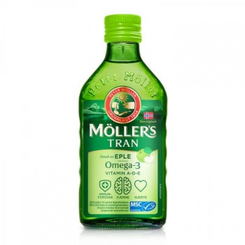 MOLLER'S OMEGA-3 TRAN CITRON ulje jetre bakalara sa ukusom jabuke, 250ml MOLLER'S OMEGA-3 TRAN CITRON ulje jetre bakalara sa ukusom jabuke, 250ml