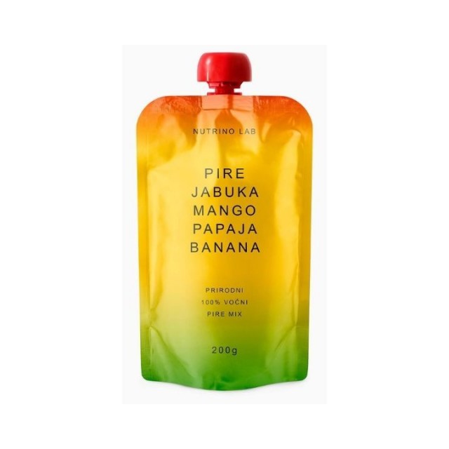 NUTRINO LAB JABUKA, BANANA, PAPAJA, MANGO pire, 200g NUTRINO LAB JABUKA, BANANA, PAPAJA, MANGO pire, 200g