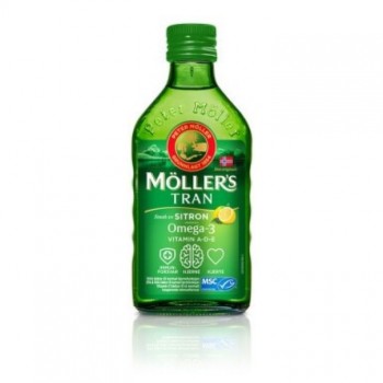 MOLLER'S OMEGA-3 TRAN CITRON ulje jetre bakalara sa ukusom limuna, 250ml MOLLER'S OMEGA-3 TRAN CITRON ulje jetre bakalara sa ukusom limuna, 250ml