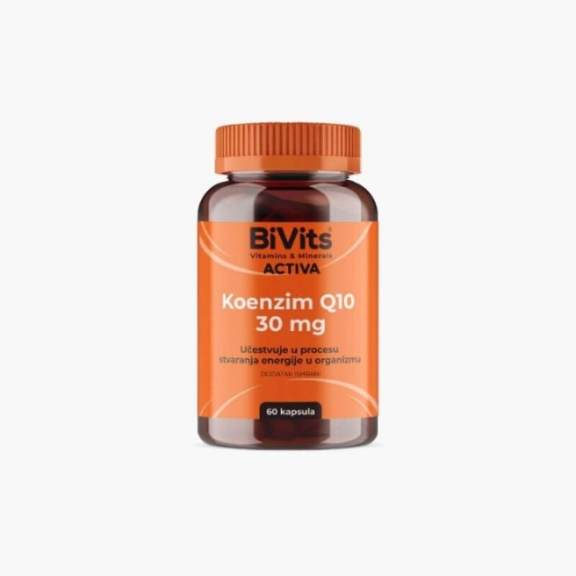 BIVITS ACTIVA KOENZIM Q10 kapsule 30mg, 60kom BIVITS ACTIVA KOENZIM Q10 kapsule 30mg, 60kom