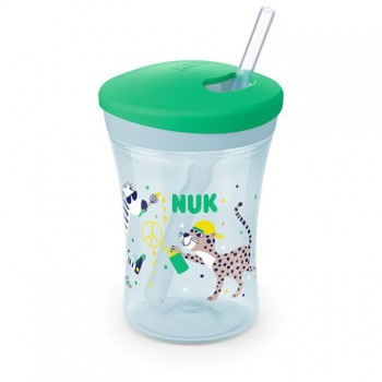 NUK solja action sa slamčicom leopard, 230ml NUK solja action sa slamčicom leopard, 230ml