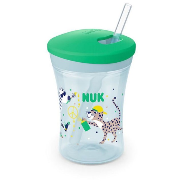 NUK solja action sa slamčicom leopard, 230ml NUK solja action sa slamčicom leopard, 230ml