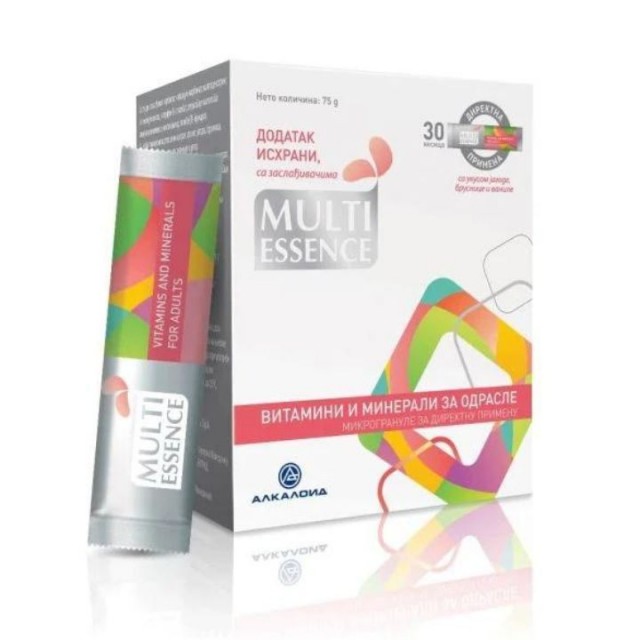 MULTI ESSENCE Vitamini i minerali za odrasle kesice, 30 kom MULTI ESSENCE Vitamini i minerali za odrasle kesice, 30 kom
