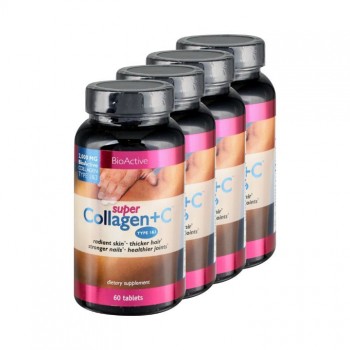 SUPER COLLAGEN + VITAMIN C tablete, 60kom, PAKET 4 KUTIJE SUPER COLLAGEN + VITAMIN C tablete, 60kom, PAKET 4 KUTIJE