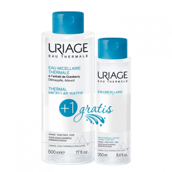 URIAGE EAU THERMALE micelarna voda, 500ml+250ml GRATIS