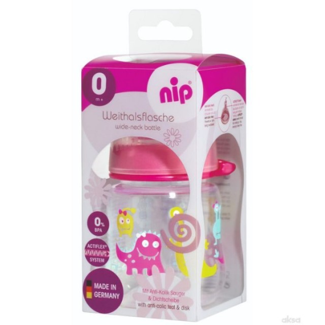 NIP flašica za devojčice silikon, 150ml NIP flašica za devojčice silikon, 150ml
