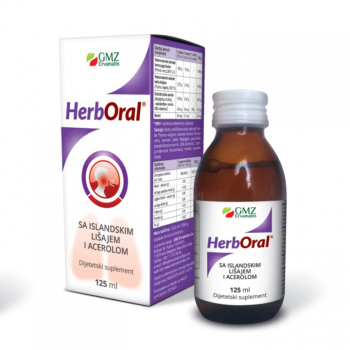 HERBORAL sirup sa islandskim lišajem i acerolom, 125ml