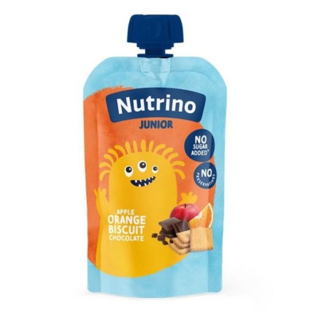 NUTRINO JUNIOR Kaša jabuka, pomorandža, keks, čokolada, 180g NUTRINO JUNIOR Kaša jabuka, pomorandža, keks, čokolada, 180g