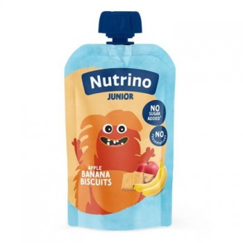 NUTRINO JUNIOR Kaša jabuka, banana, keks, 180g