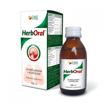 HERBORAL sirup sa bršljanom i acerolom, 125ml