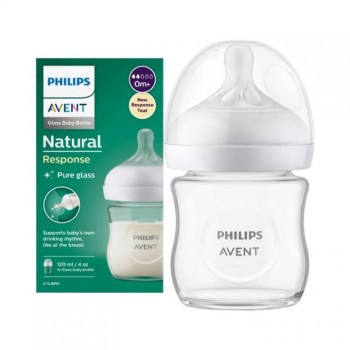 AVENT NATURAL RESPONSE staklena flašica, 120ml
