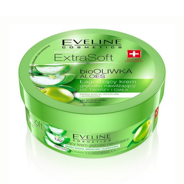 EVELINE EXTRA SOFT ALOE VERA krema za lice i telo, 175ml