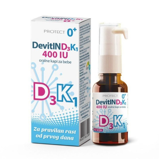 DEVITIN D3K1 oralne kapi za bebe, 10ml
