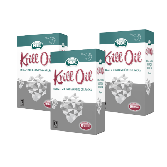 NBL KRILL OIL kapsule, 30 kom PAKET 2+1 GRATIS NBL KRILL OIL kapsule, 30 kom PAKET 2+1 GRATIS