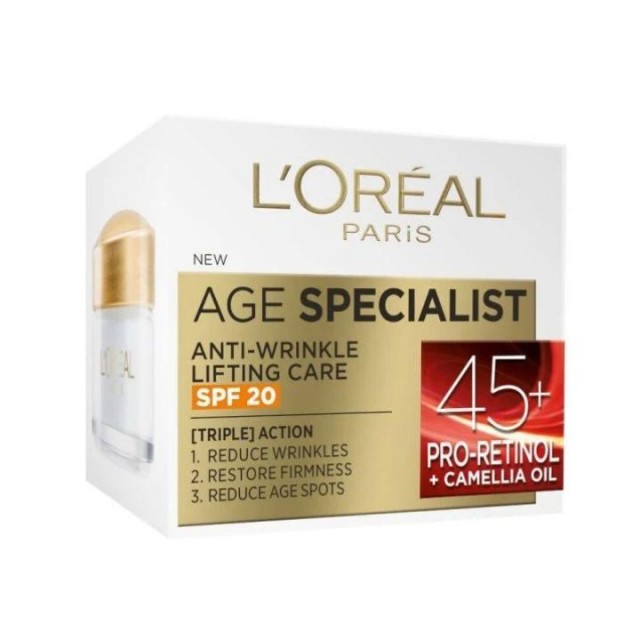 LOREAL PARIS de age 45+ dnevna krema SPF20, 50ml LOREAL PARIS de age 45+ dnevna krema SPF20, 50ml