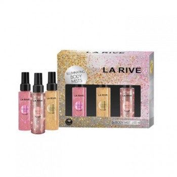 LA RIVE ILLUMINATING BODY MISTS set, 3x100ml