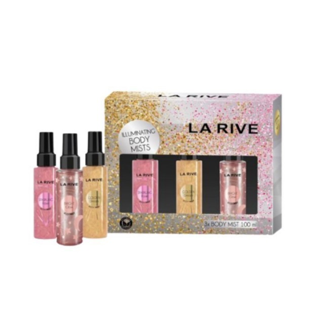 LA RIVE ILLUMINATING BODY MISTS set, 3x100ml LA RIVE ILLUMINATING BODY MISTS set, 3x100ml