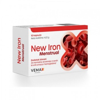 NEW IRON MENSTRUAL kapsule, 10kom NEW IRON MENSTRUAL kapsule, 10kom