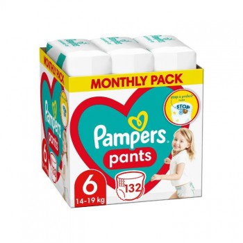 PAMPERS PANTS 6 pelene gaćice, 132kom MESEČNO PAKOVANJE PAMPERS PANTS 6 pelene gaćice, 132kom MESEČNO PAKOVANJE