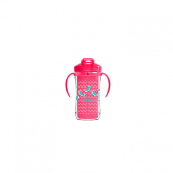 DR BROWNS trening čaša sa slamčicom roze boje, 300ml DR BROWNS trening čaša sa slamčicom roze boje, 300ml