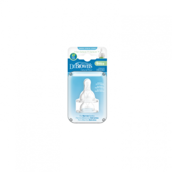 DR BROWNS silikonska cucla za standard flašicu Y cut, 2kom