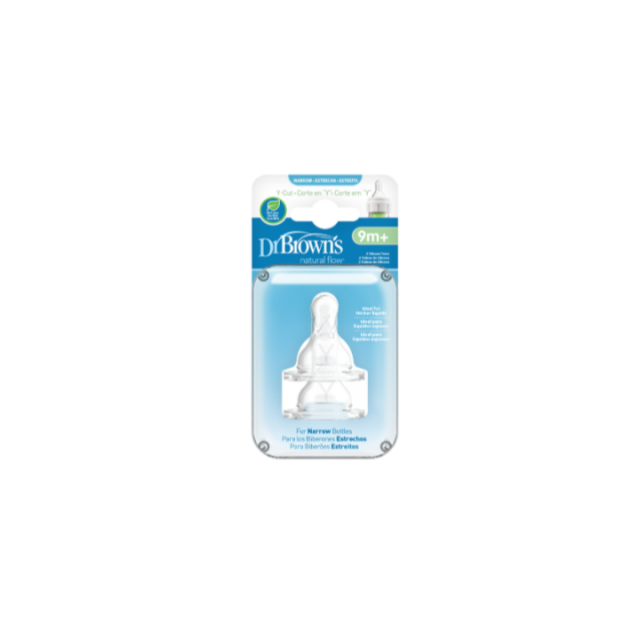 DR BROWNS silikonska cucla za standard flašicu Y cut, 2kom