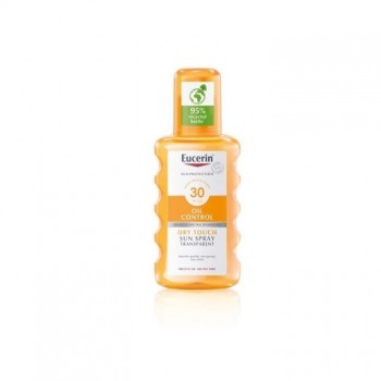 EUCERIN SUN OIL CONTROL DRY TOUCH SPF30 transparentni sprej za zaštitu osetljive kože od sunca, 200ml