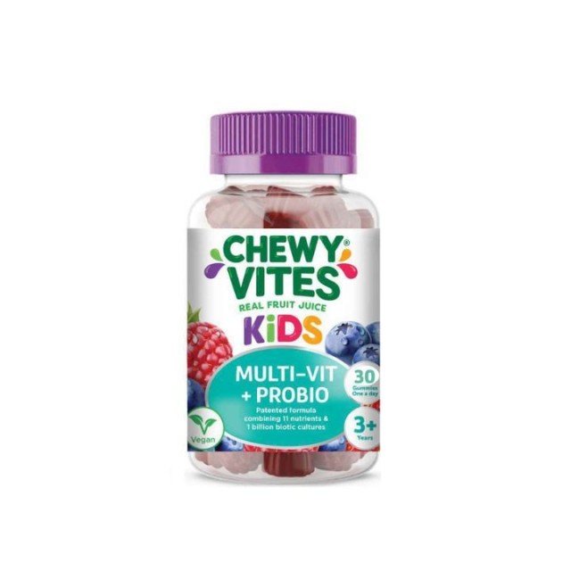CHEWY VITES KIDS MULTIVIT + PROBIO žele bombone, 30kom