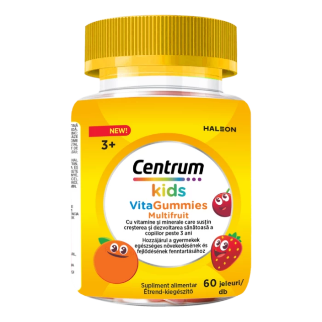 CENTRUM KIDS VITAGUMMIES MULTIFRUIT, gumene bombone za žvakanje, 60kom.