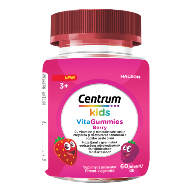 CENTRUM KIDS VITAGUMMIES BERRY, gumene bombone za žvakanje, 60kom.