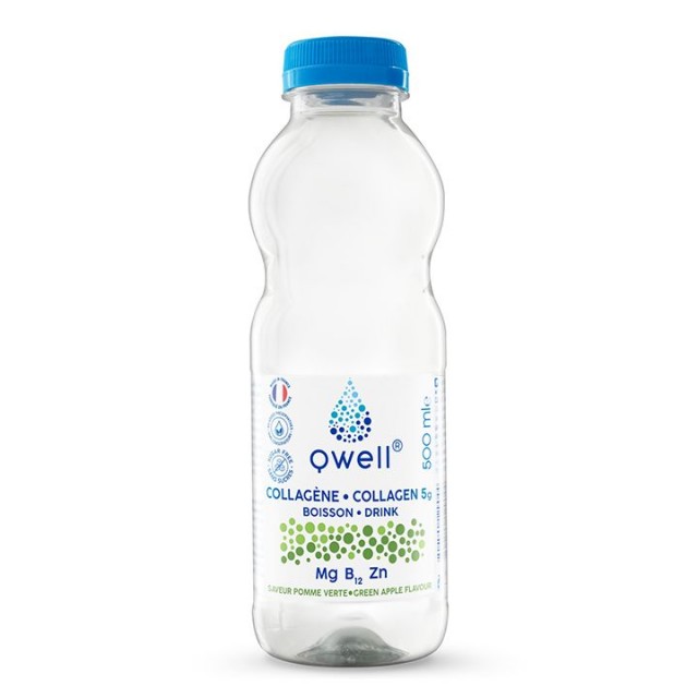 QWELL COLLAGEN SPORT voda sa ukusom zelene jabuke, 500ml QWELL COLLAGEN SPORT voda sa ukusom zelene jabuke, 500ml