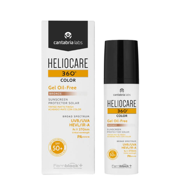 HELIOCARE 360° COLOR GEL OIL-FREE BRONZE SPF50, bronzani-tamni gel za lice sa visokom UV zaštitom, 50ml