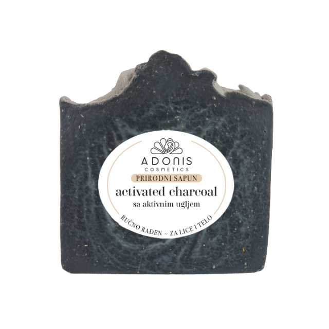 PRIRODNI SAPUN ACTIVATED CHARCOAL sa aktivnim ugljem, 130g PRIRODNI SAPUN ACTIVATED CHARCOAL sa aktivnim ugljem, 130g