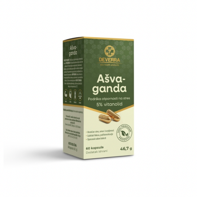 AŠVAGANDA 5% VITANOLIDA kapsule, 60kom
