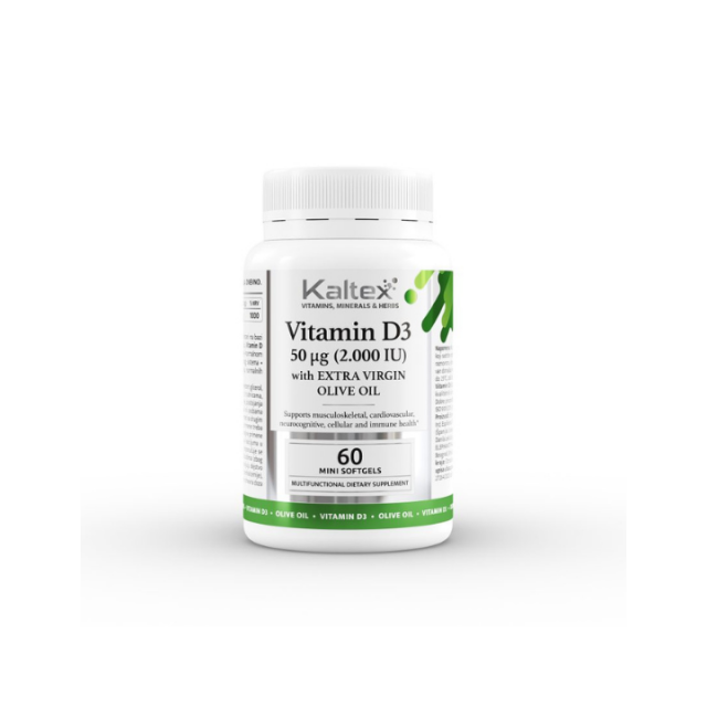 KALTEX VITAMIN D3 mini softgel kapsule, 60kom KALTEX VITAMIN D3 mini softgel kapsule, 60kom