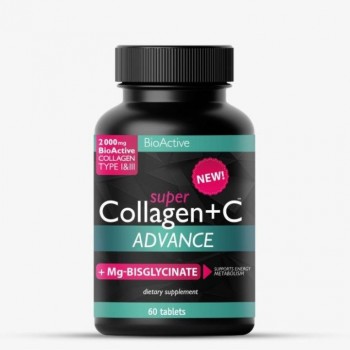 SUPER COLLAGEN  ADVANCE + VITAMIN C + MG-BISGLYCINAT tablete, 60kom