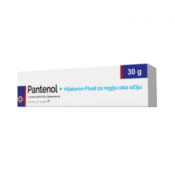 PANTENOL + HIJALURON FLUID krem za regiju oko očiju, 30g PANTENOL + HIJALURON FLUID krem za regiju oko očiju, 30g
