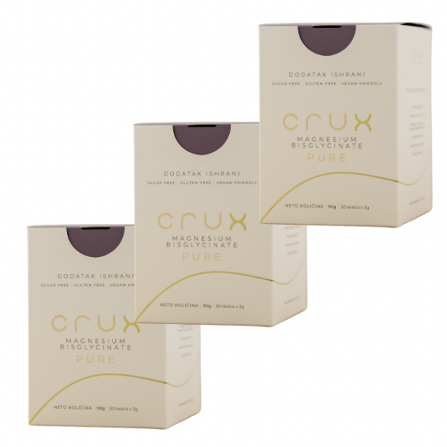 CRUX PURE MAGNEZIJUM kesice, 30kom PAKET 3 KUTIJE CRUX PURE MAGNEZIJUM kesice, 30kom PAKET 3 KUTIJE