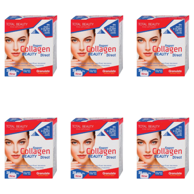 SUPER COLLAGEN BEAUTY DIRECT granule, 20kom PAKET 6 KUTIJA SUPER COLLAGEN BEAUTY DIRECT granule, 20kom PAKET 6 KUTIJA