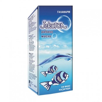 JEKOGAL riblje ulje sa ukusom jagode, 100ml