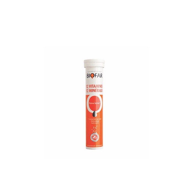 BIOFAR 12 MINERALA + 12 VITAMINA šumeće tablete, 20kom BIOFAR 12 MINERALA + 12 VITAMINA šumeće tablete, 20kom