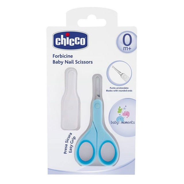 CHICCO plave makazice za nokte, 0m+ CHICCO plave makazice za nokte, 0m+