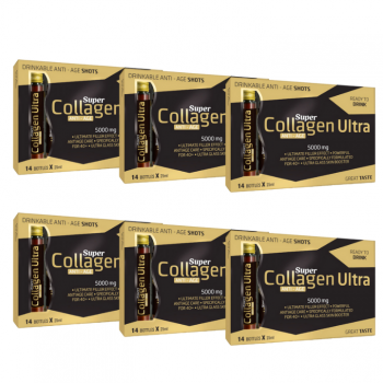 SUPER COLLAGEN ULTRA ANTI-AGE 5000mg bočice, 14kom PAKET 6 KUTIJA SUPER COLLAGEN ULTRA ANTI-AGE 5000mg bočice, 14kom PAKET 6 KUTIJA