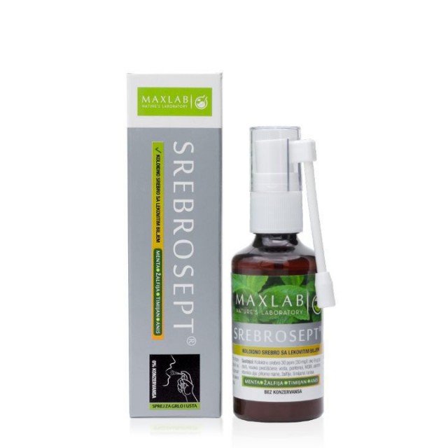 MAXLAB SREBROSEPT sprej za grlo, 50ml MAXLAB SREBROSEPT sprej za grlo, 50ml